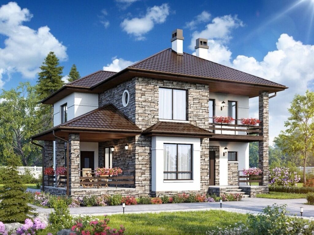 Фото 62 — Дом из пеноблоков: современное решение